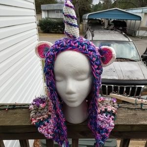 Unicorn hood hat